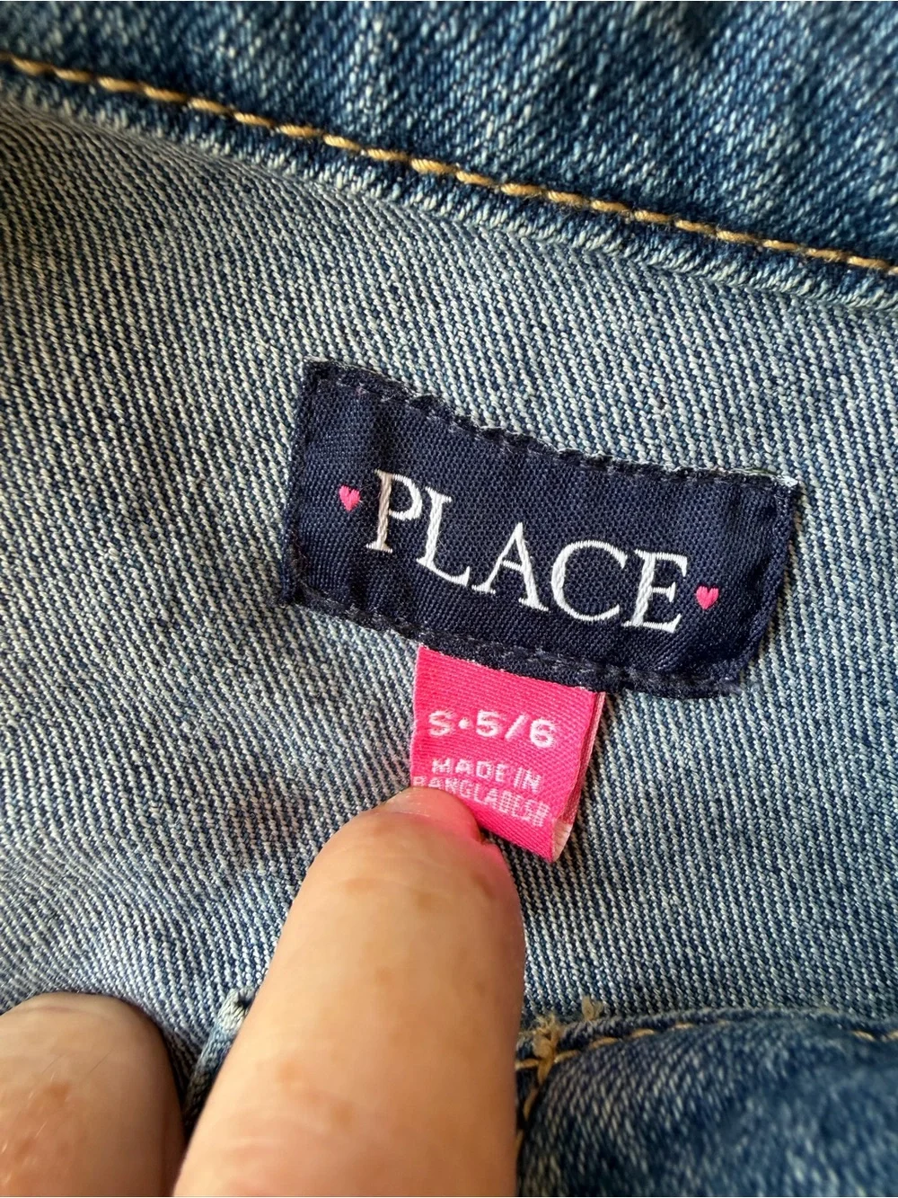 Place Girls' Blue Denim Jacket